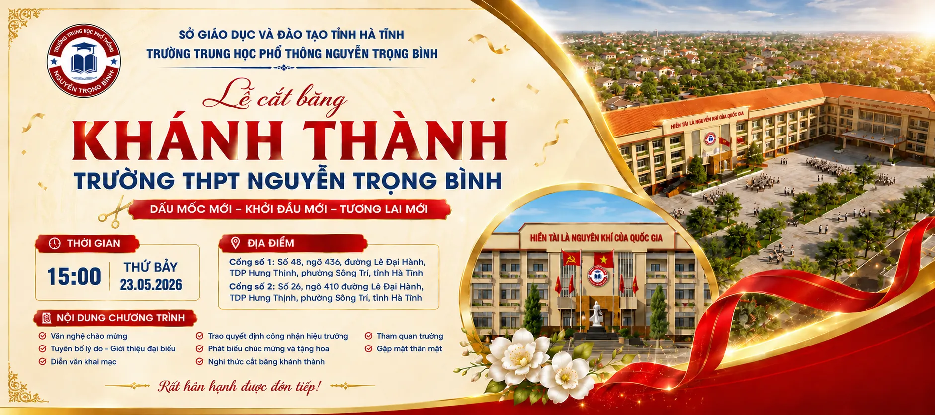 Cắt băng khánh thành